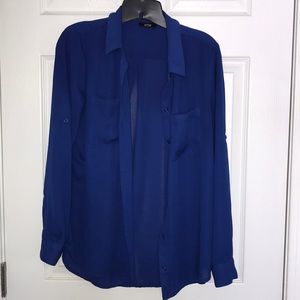 Long sleeve button up blouse